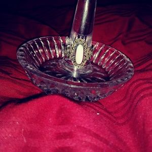 Pale pink MOP & Marcasite ring